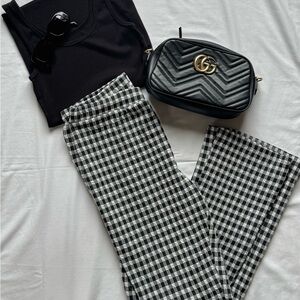 Urban Outfitters Black and White Wide Leg Pants